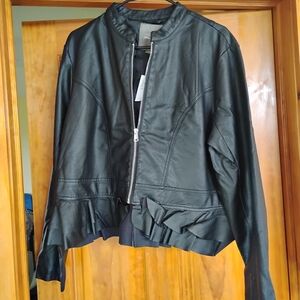 Women's Black Leather Jacket
